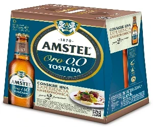 Amstel Oro 0,0 Sin Alcohol Tostada Botellin 25 cl.