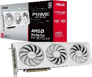 Asus AMD Radeon RX 9070 XT 16 GB GDDR6 Prime OC White