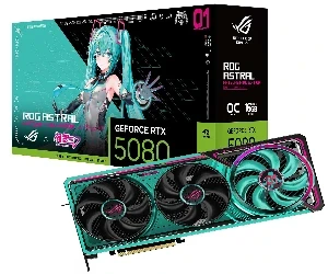 Asus GeForce RTX 5080 16 GB GDDR7 Rog Astral Hatsune OC