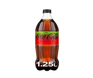 Coca Cola Zero Azúcar Lima Botella 1,25 L.