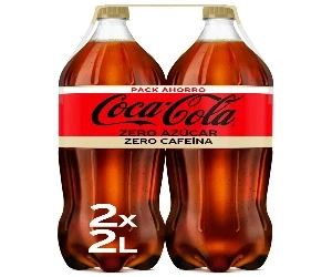 Coca Cola Zero Azúcar Zero cafeína Botella 2 L.