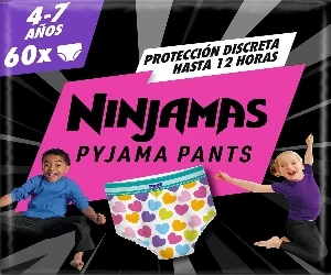 Dodot Ninjamas 4-7 Años Braguita
