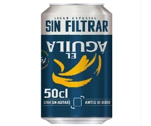 El Águila Sin Filtrar Lata 50 cl.