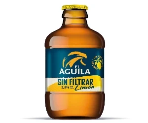 El Águila Sin Filtrar Limón Tercio 33 cl.