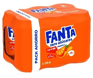 Fanta Zero Azúcares Naranja