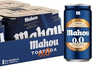 Mahou 0,0 Sin Alcohol Tostada Lata 25 cl.