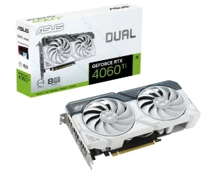 ASUS GeForce RTX 4060 Ti GDDR6 Dual White