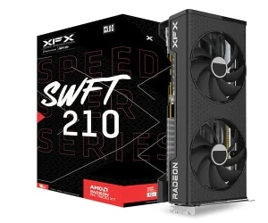 XFX AMD Radeon RX 7600 XT 16 GB GDDR6 SWFT 210