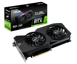 Asus GeForce RTX 3060 Ti 8 GB GDDR6 Dual