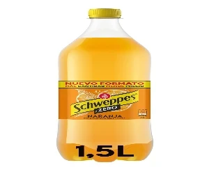 Schweppes Zero Naranja Botella 1,5 L.