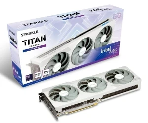 Sparkle Intel Arc A580 GDDR6 Titan Luna OC White